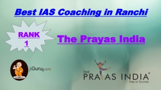 Best IAS Coaching in Ranchi