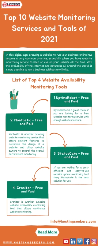 Top 10 Website Monitoring Services and Tools of 2021
