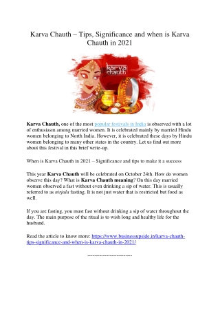 Karva Chauth
