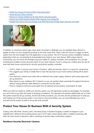 Security Systems Gold Coast