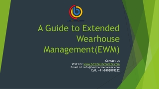 SAP EWM Technical Training | SAP Training EWM | SAP Free Online Training