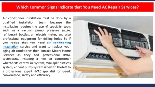 Which Common Signs Indicate that You Need AC Repair Services?