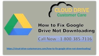 Google Drive Support 1-8OO-385-7116, Fix Google Drive Not Downloading