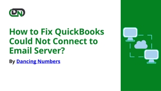 How to Fix QuickBooks Could Not Connect to Email Server