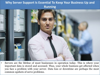 Why Server Support Is Essential To Keep Your Business Up and Running