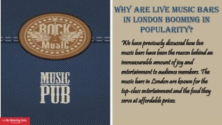 best live music bars in London