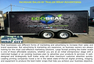 Increase Sales by Trailer Wrap Advertising