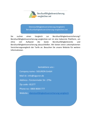 Dienstunfähigkeitsversicherung Vergleich Berufsunfaehigkeitsversicherung-vergleichen.net-converted