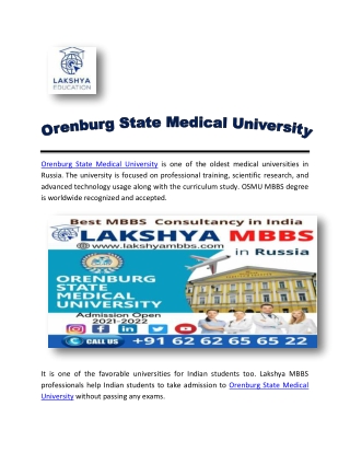 Orenburg State Medical University