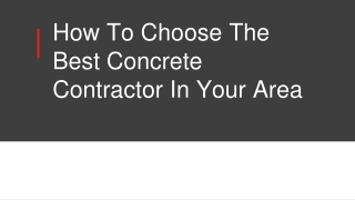 Concrete Contractor in Voorhees NJ