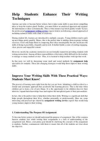 Motivate Students To Become Better Writers With Expert Tips