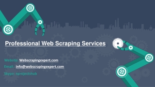 Professional Web Scraping Services