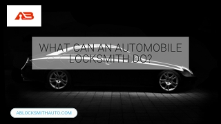 Automobile Locksmith Near Me