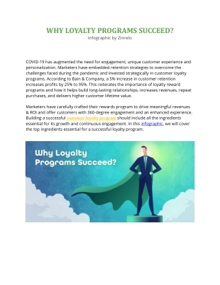 Infographic - Why Loyalty Programs Succeed