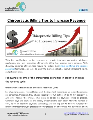 Chiropractic Billing Tips to Increase Revenue