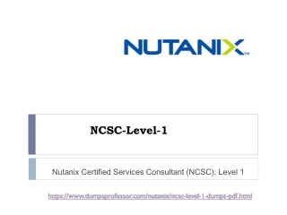 Nutanix NSCS-LEVEL-1 Dumps With Online Test Engine