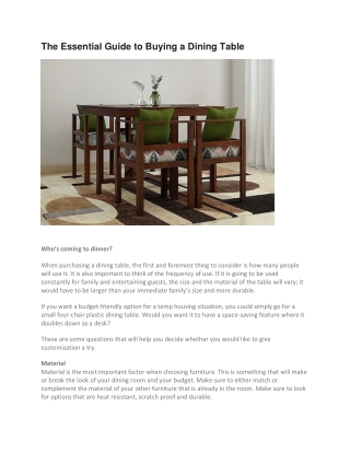 The Essential Guide to Buying a Dining Table (1)