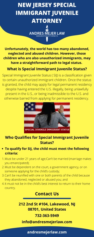 New Jersey Special Immigrant Juvenile Attorney