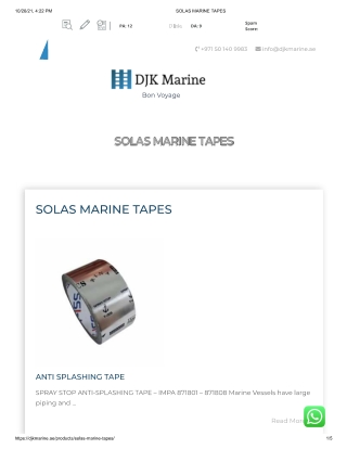 Anti splashing tapes UAE
