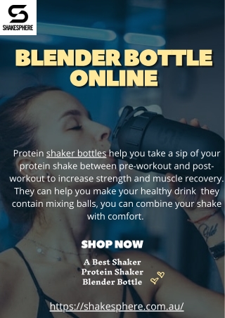 A must-have for gym freaks to blend health Shakes | ShakeSphere AUS