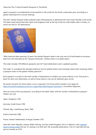 The Ugly Truth About Malaysian Passport