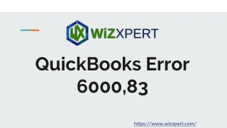 QuickBooks Error Code 6000,83