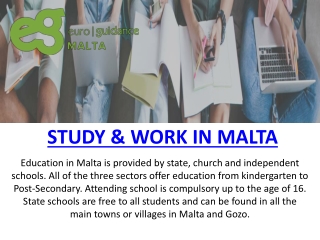 STUDY & WORK IN MALTA