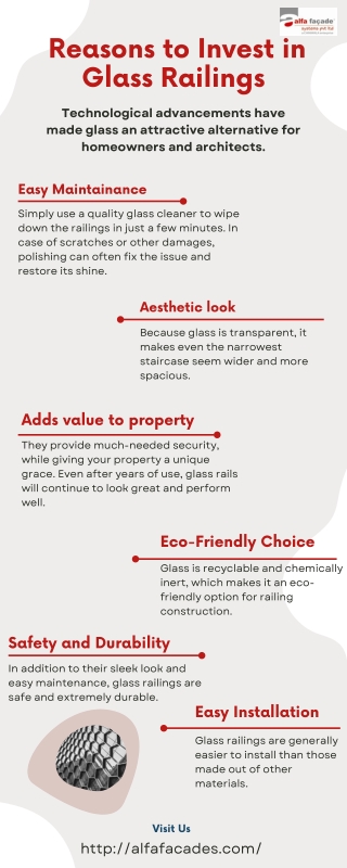 Reasons to Invest in Glass Railings