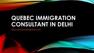 QUEBEC IMMIGRATION CONSULTANT IN DELHI