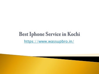 Best Iphone Service in Kochi