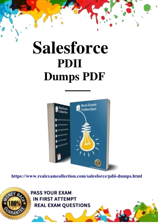 Salesforce Certified Platform Developer II (PDII) Exam - Genuine PDII Dumps PDF