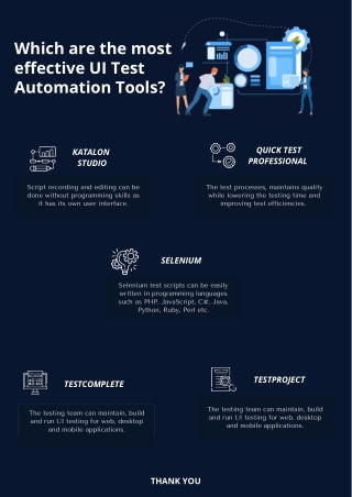 Which are the most effective UI #Test #Automation #Tools?
