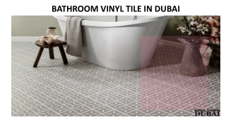BATHROOM VINYL TILE