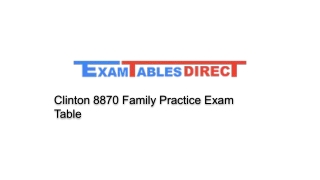 Clinton 8870 Family Practice Exam Table