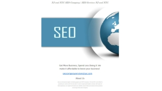 SEO Services NJ and NYC
