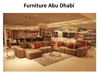 Furniture Abu Dhabi