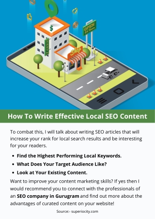 How To Write Effective Local SEO Content