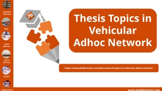 Thesis Topics in Vehicular Adhoc Network