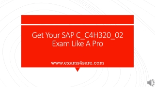 SAP C_C4H320_02 Practice Questions