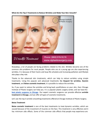 What Are the Top 3 Treatments to Reduce Wrinkles and Make Your Skin Smooth.docx