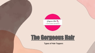 Types of Hair toppers
