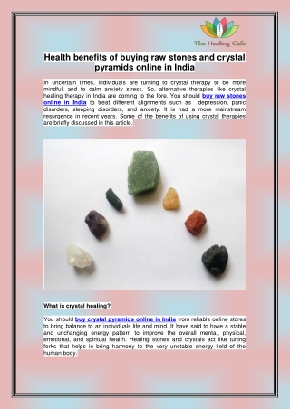 Buy Crystal Pyramids Online In India