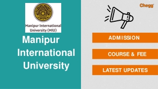Manipur International University - [MIU], Imphal