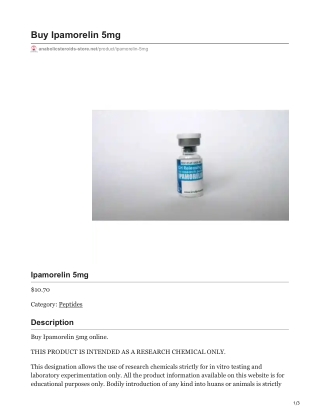 Ipamorelin 5mg