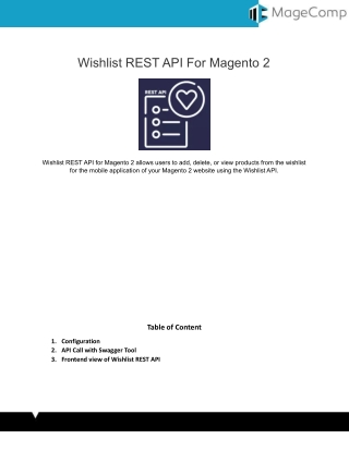 Wishlist REST API For Magento 2