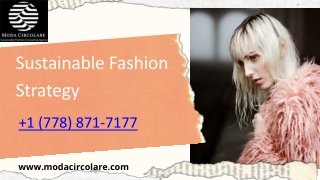 Sustainable Fashion Strategy | Book Today