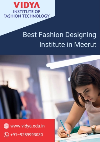 Fashion Design Diploma in Meerut | Mass Communications Colleges | VIFT