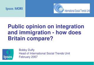 Public opinion on integration and immigration - how does Britain compare?