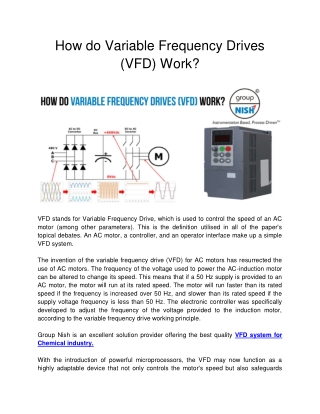 How do Variable Frequency Drives (VFD) Work?