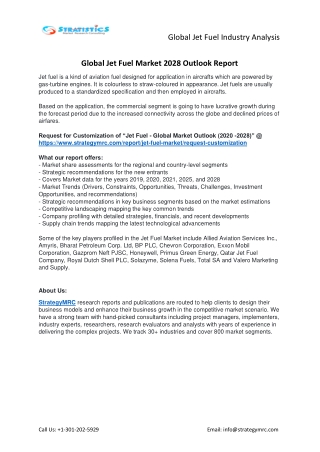 Jet Fuel Market Forecasts to 2028